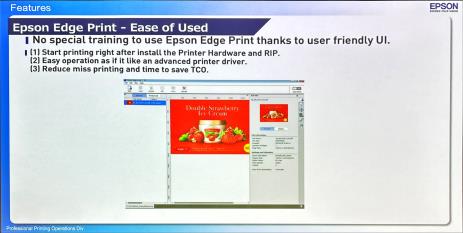 Epson Edge Print - Ease of Used