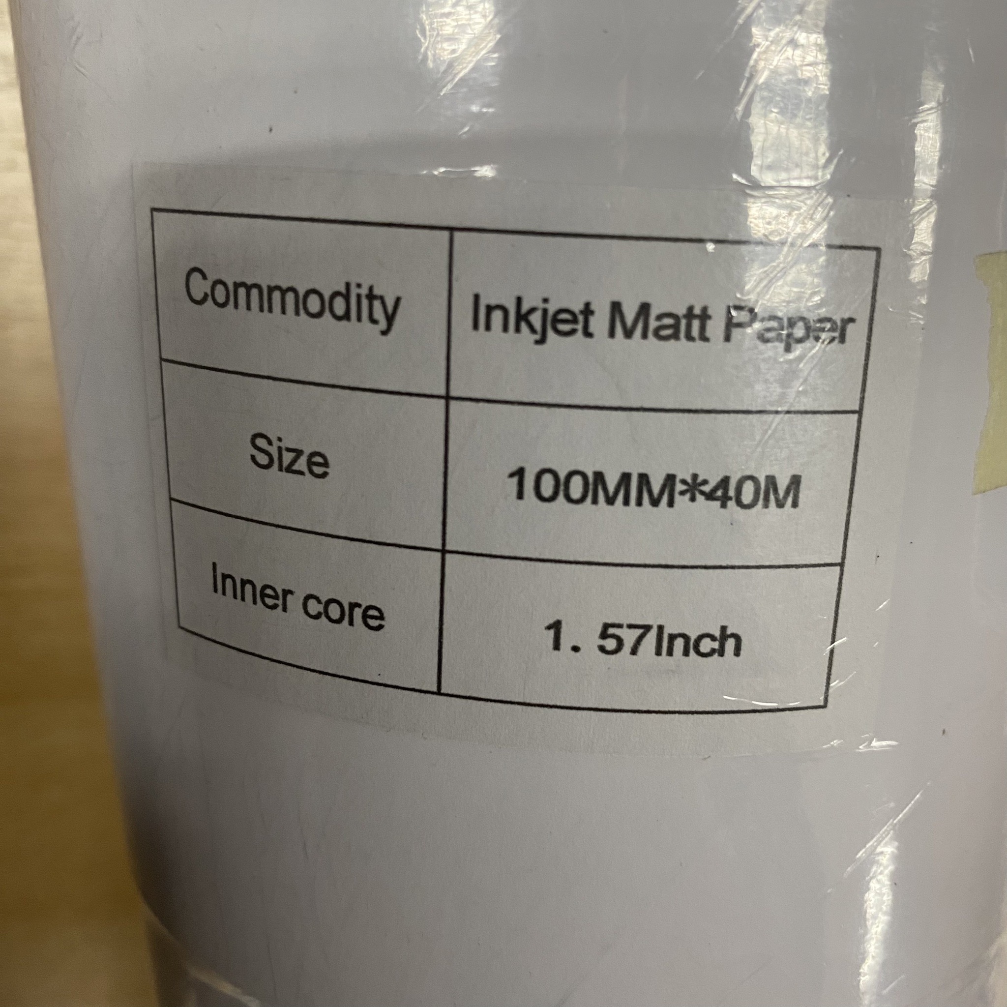กระดาษสติ๊กเกอร์ม้วน roll Matt sticker paper กระดาษสติ๊กเกอร์ รับสั่งกระดาษสติ๊กเกอร์ sticker for epson label printer epon c3510 c4050 c7510
